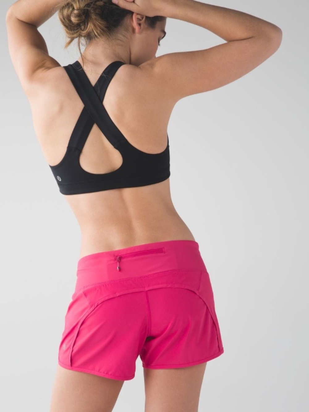 lululemon- Favorite Run Times Short in Bright Pink. Size 4